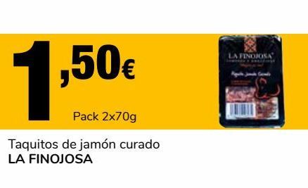 Oferta de Taquitos de jamón curado La Finojosa por 1,5€