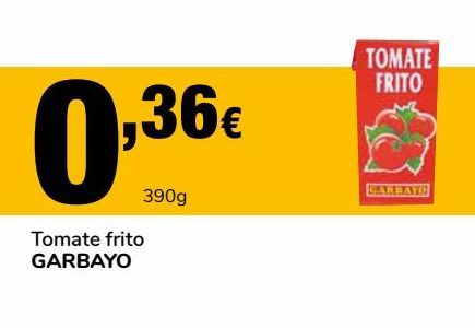 Oferta de Tomate frito Garbayo por 0,36€