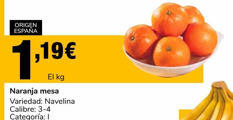 Oferta de Naranja mesa por 1,19€