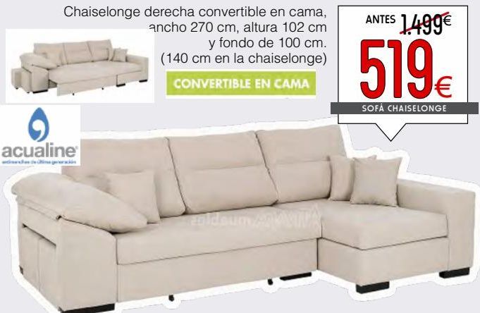 Oferta de Chaise longue con cama por 519€