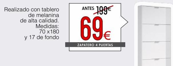 Oferta de Zapatero por 69€