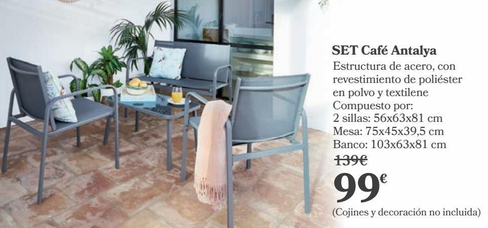 Oferta de Set Café Antalya  por 99€