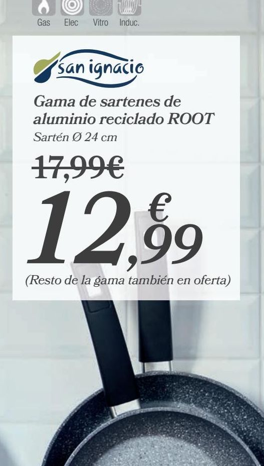 Oferta de Gama de sartenes de aluminio reciclado ROOT  por 12,99€