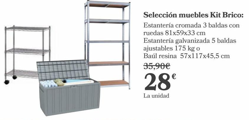 Oferta de Selección muebles KIT Brico  por 28€