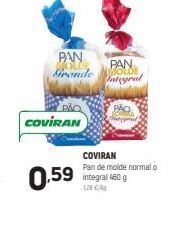 Oferta de PÅN Sonde  PAN were  Di  PA  COVIRAN  0.59  COVIRAN Pan de molde normal integral 460  por 