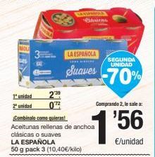 Oferta de Aceitunas rellenas de anchoa La Española por 