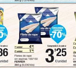 Oferta de Filetes de rape Ferrer por 