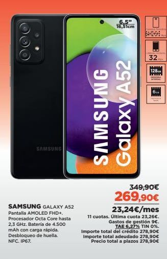 Oferta de Samsung Galaxy Samsung por 