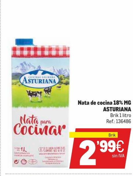 Oferta de Leche Asturiana por 2,99€