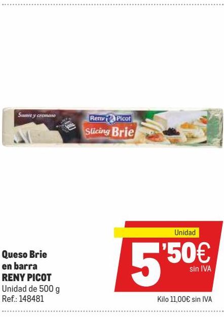 Oferta de Queso brie Reny Picot por 5,5€
