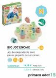 Oferta de OPLA BIOS  N  BIO JOC ENCAIX Joc biodegradable amb peces gegants per encaixar.  1330870.21  14,15 € AMBIVA 11,69 € SENSE IVA  primera edat 15  por 14,15€ en Abacus