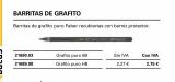 Oferta de BARRITAS DE GRAFITO Barritas de grafito puro Faber recubiertas con barniz protector.  21690.03  Con IVA  Grafito puro 68 Grafito puro HB  Sin IVA 2,27 €  21689.98  2.75 €  por 275€ en Abacus