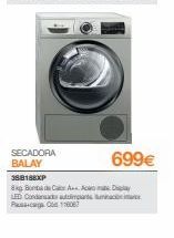 Oferta de Secadoras Balay por 699€