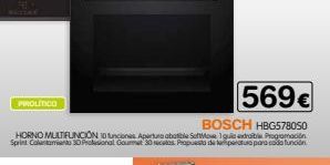 Oferta de Horno multifunción Bosch por 569€