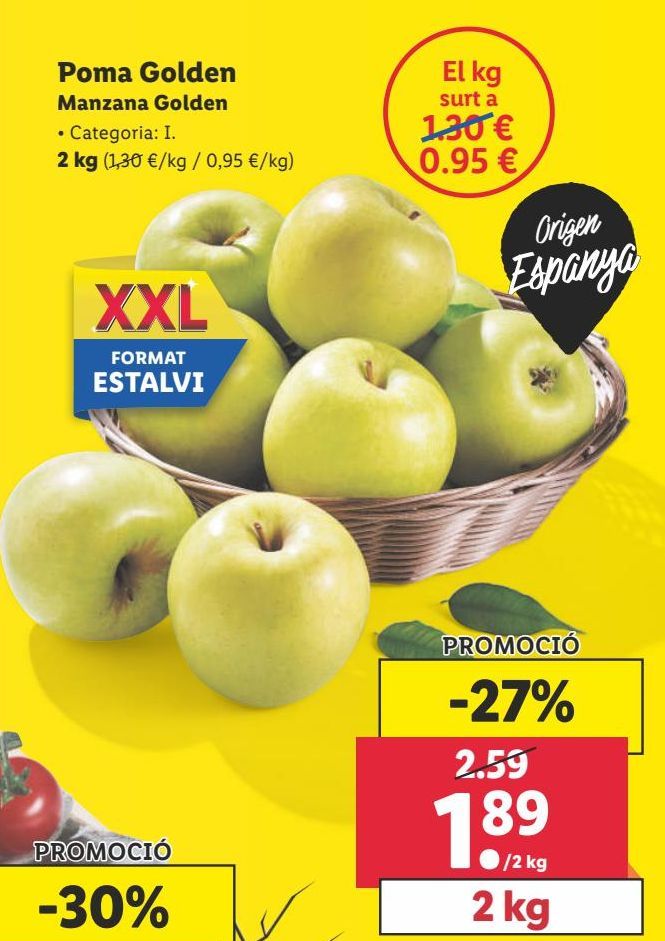 Oferta de Manzana golden por 1,89€