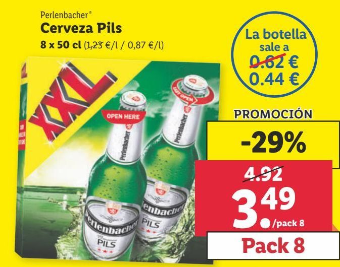 Oferta de Cerveza Perlenbacher por 3,49€
