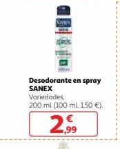 Oferta de Desodorante en spray Sanex por 