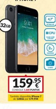 Oferta de Iphone 7 Apple por 17995€