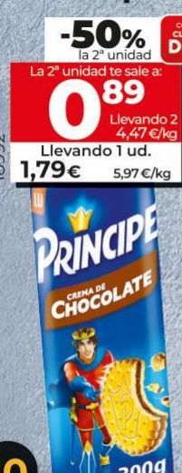 Oferta de Galletas de chocolate Príncipe por 1,89€
