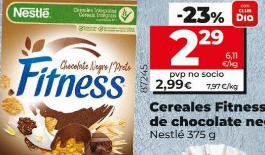 Oferta de Cereales de chocolate fitness por 2,29€