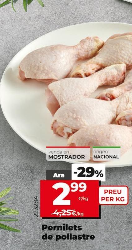 Oferta de Jamoncitos de pollo por 2,99€