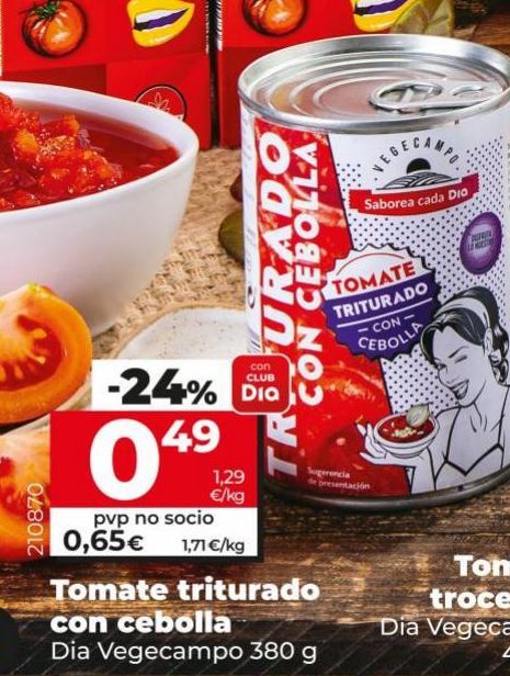 Oferta de Salsa de tomate Dia por 0,49€