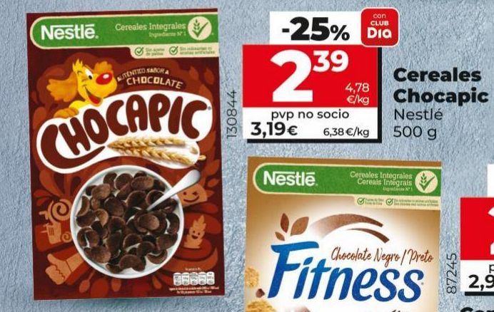 Oferta de Cereales Chocapic Nestlé por 3,19€