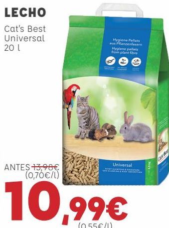 Oferta de LECHO Cat's Best Universal por 10,99€