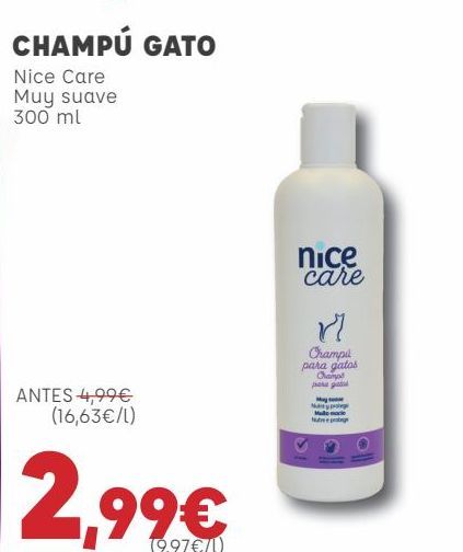 Oferta de Champú gato Nice Care  por 2,99€