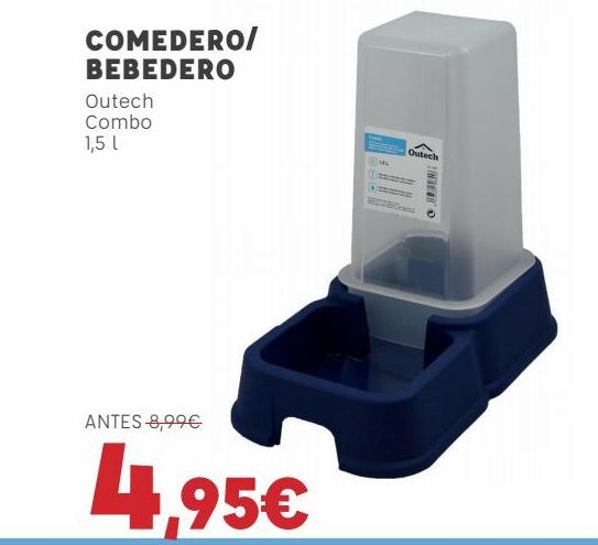 Oferta de Comedero/bebedero Outech Combo por 4,95€