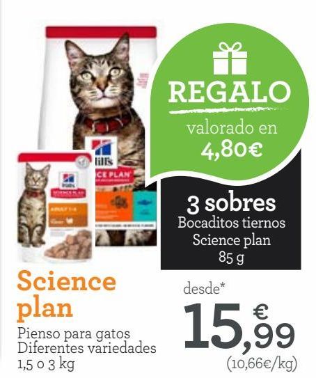 Oferta de Science plan Pienso para gatos Diferentes Variedades  por 15,99€