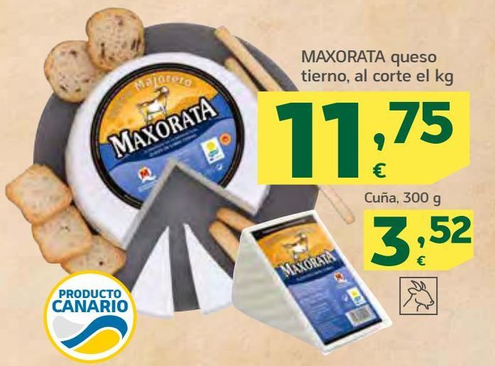 Oferta de MAXORATA queso tierno  por 11,75€
