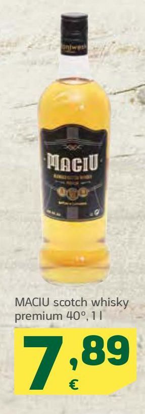 Oferta de MACIU scotch whisky premium por 7,89€