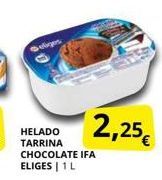 Oferta de 2,25€  HELADO TARRINA CHOCOLATE IFA ELIGES 1L  por 