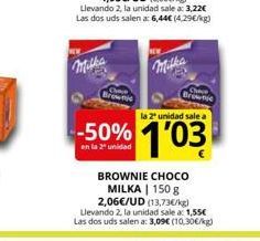 Oferta de Brownies Milka por 