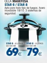 Oferta de STAR 6-6 LITROS 03154148  STAR 8-8 LITROS 03154140  69€ 79€  €  por 69€