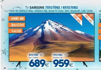 Oferta de Televisores Samsung por 689€
