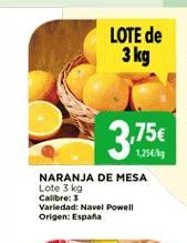 Oferta de Naranjas de mesa España por 