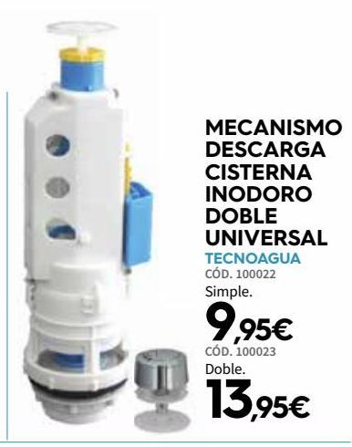 Oferta de Cisterna de doble descarga por 9,95€