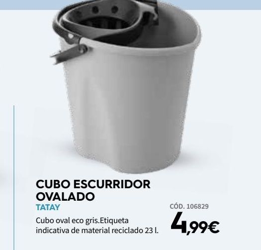 Oferta de Cubo con escurridor Tatay por 4,99€