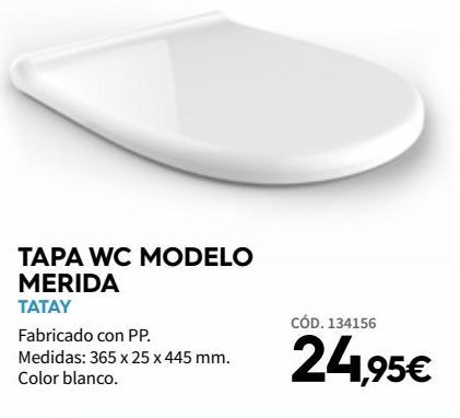 Oferta de Tapa de wc Tatay por 24,95€