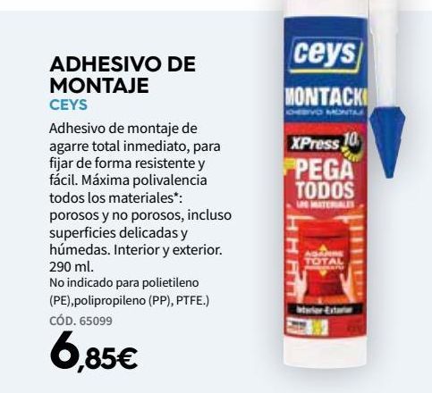 Oferta de Adhesivos ceys por 6,85€
