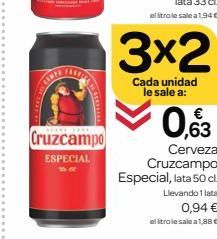 Oferta de Cerveza Cruzcampo por 