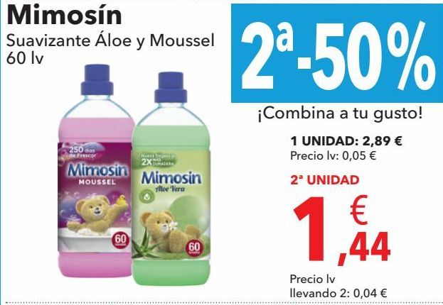 Oferta de Suavizante Mimosín por 2,89€