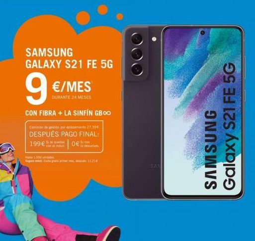 Oferta de Samsung Galaxy  por 9€