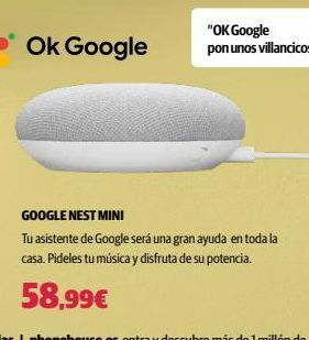 Oferta de Música Google por 58,99€