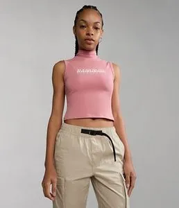 Oferta de Camiseta sin mangas de cuello alto Box por 36€ en Napapijri