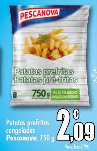 Oferta de Patatas prefritas congeladas Pescanova  por 2,09€