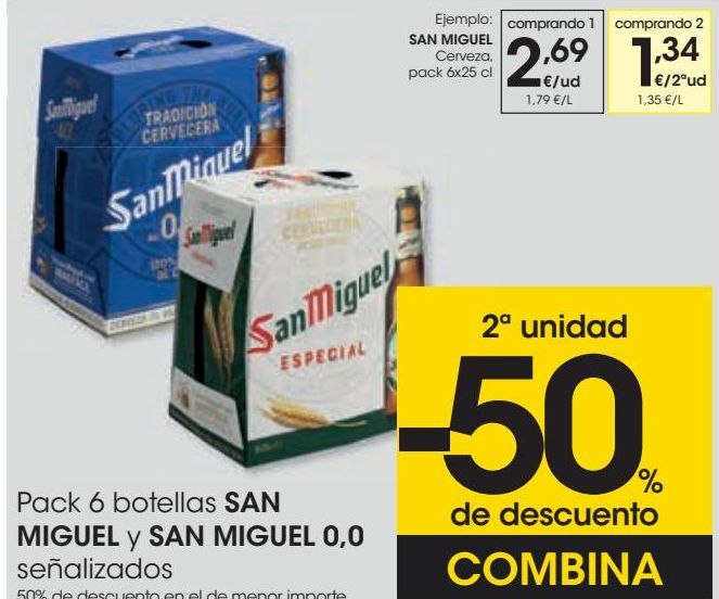 Oferta de SAN MIGUEL Cerveza  por 2,69€