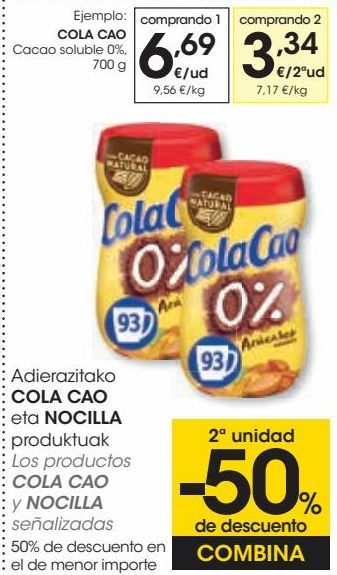 Oferta de COLA CAO Cacao soluble 0% por 6,69€